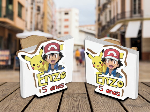 Porta Guardanapo Centro de Mesa Pokemon Personalizado