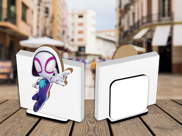 Porta Guardanapo Centro de Mesa Spider Gwen