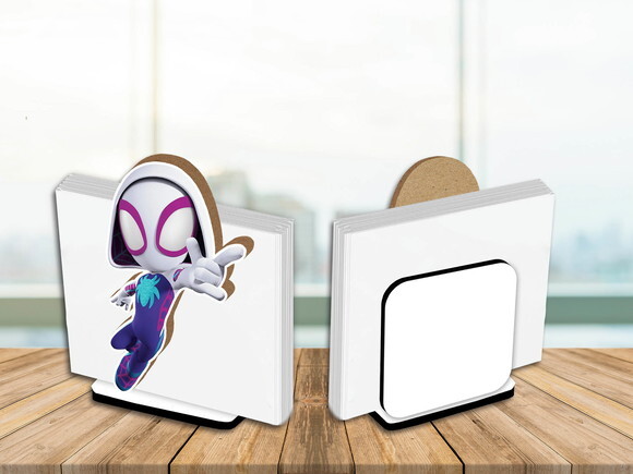 Porta Guardanapo Centro de Mesa Spider Gwen
