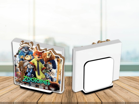Porta Guardanapo Centro de Mesa Zootopia