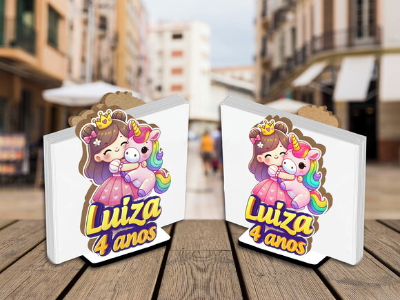 Porta Guardanapo Centro de Mesa Unicórnio Personalizado