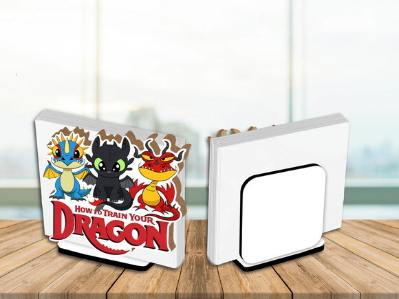 Porta Guardanapo Enfeite de Mesa Como Treinar Seu Dragão