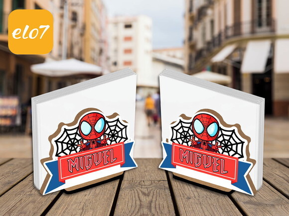 Porta Guardanapo Homem Aranha Kit 10 Unidades