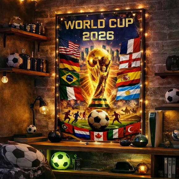 Quadro Copa do Mundo 2026 A3