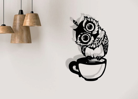 Quadro Escultura Parede Coruja