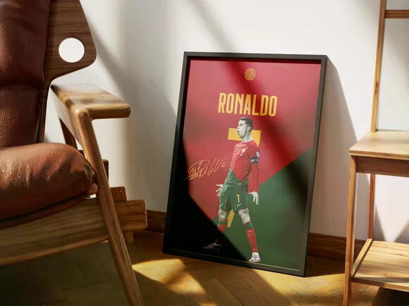 Quadros Futebol Ronaldo Messi Neymar Mbappé Haaland Yamal