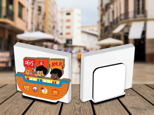 05 Porta Guardanapo Centro de Mesa 3 Palavrinhas
