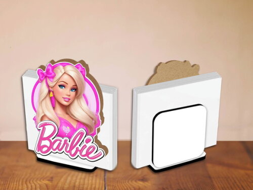 05 Porta Guardanapo Centro de Mesa Barbie