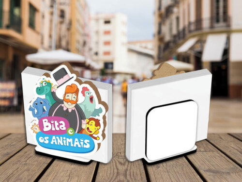 05 Porta Guardanapo Centro de Mesa Bita e os Animais