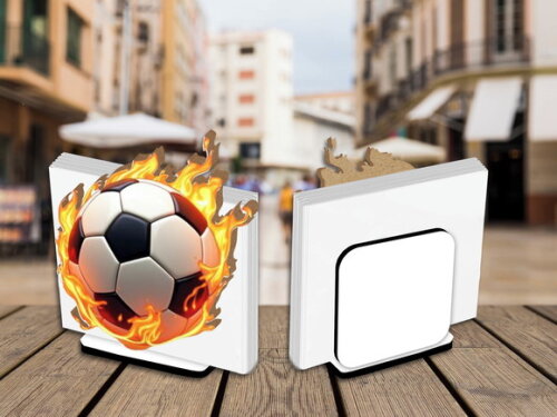 05 Porta Guardanapo Centro de Mesa Bola de Futebol