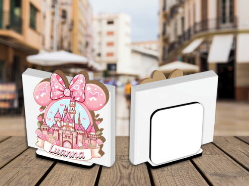 05 Porta Guardanapo Centro de Mesa Castelo Disney