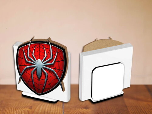 05 Porta Guardanapo Centro de Mesa Homem Aranha