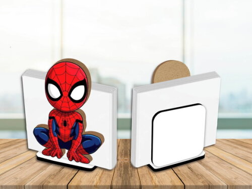 05 Porta Guardanapo Centro de Mesa Homem Aranha
