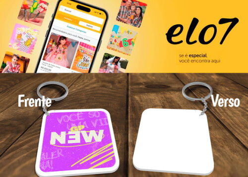 100 Chaveiros Personalizados com Sua Logo + Uber