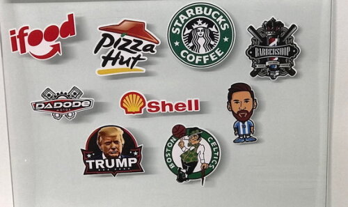 Adesivo Personalizado com a Sua Logo 10cm Kit 10 Unidades