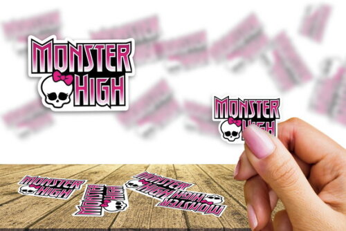 Adesivo Personalizado Monster High Kit Kit com 30 Unidades