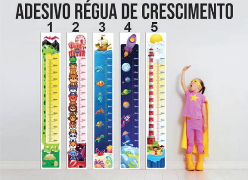 Adesivo Régua de Crescimento