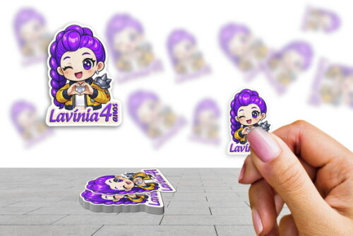 Adesivo Rumi Guerreiras K Pop Kit 30 Unidades