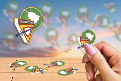 Adesivos Desbravadores 02 Kit 30 Unidades