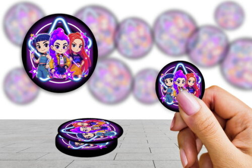 Adesivos Guerreira K Pop Kit 30 Unidades