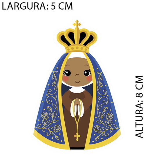 Adesivos Ns Aparecida 10 Unidades