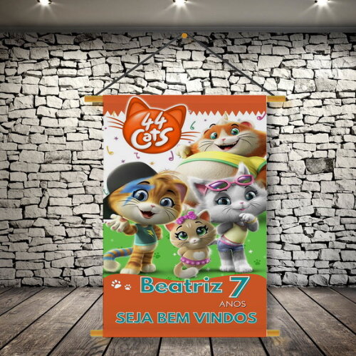 Banner Festa Infantil 44 Cats
