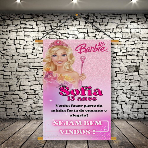 Banner Festa Infantil Barbie