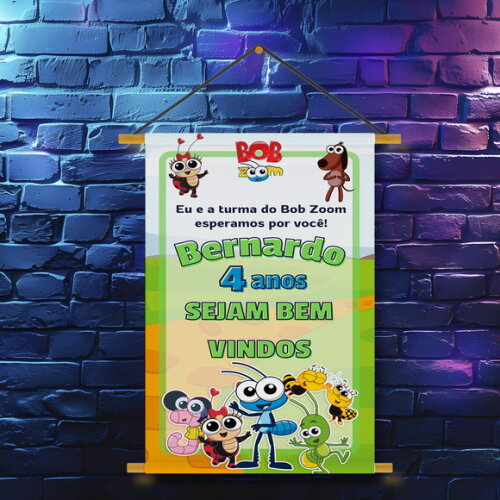 Banner Festa Infantil Bob Zoom