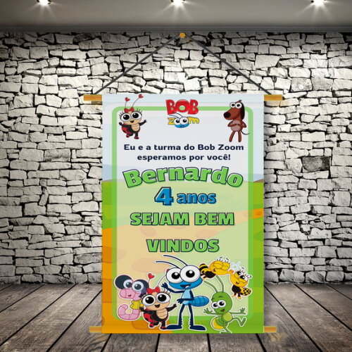 Banner Festa Infantil Bob Zoom
