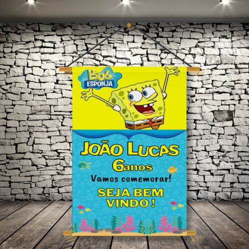 Banner Festa Infantil Bob Esponja