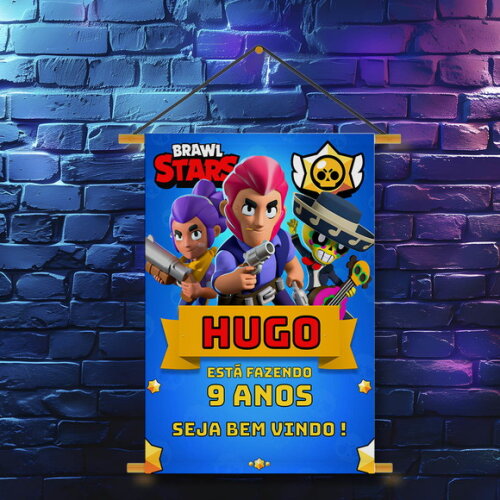 Banner Festa Infantil Brawl Stars