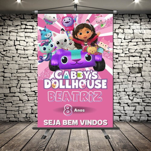 Banner Festa Infantil Casa Magica da Gabi