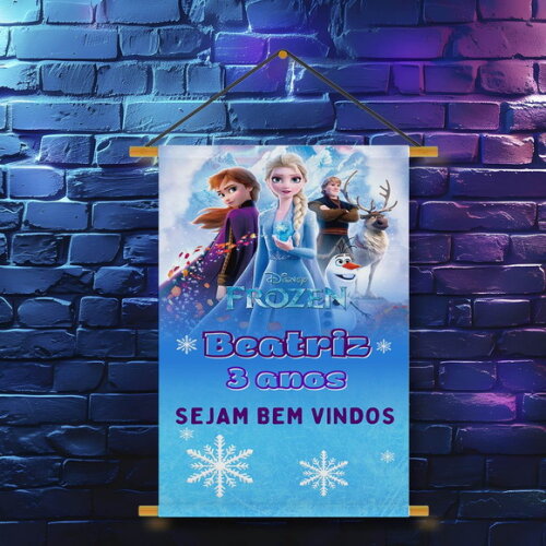 Banner Festa Infantil Frozen