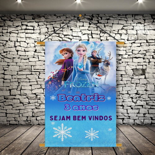 Banner Festa Infantil Frozen