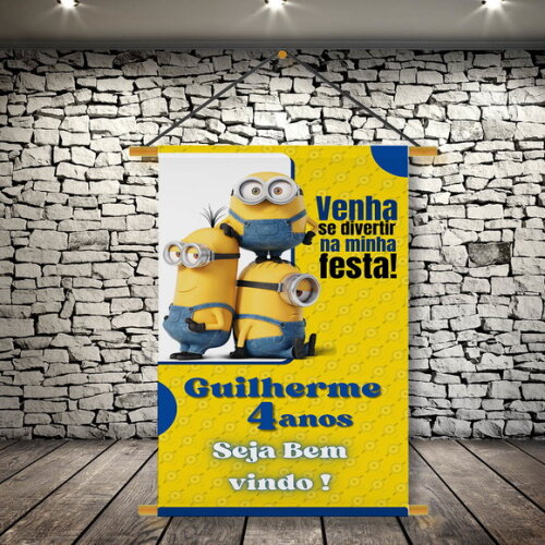 Banner Festa Infantil Minions
