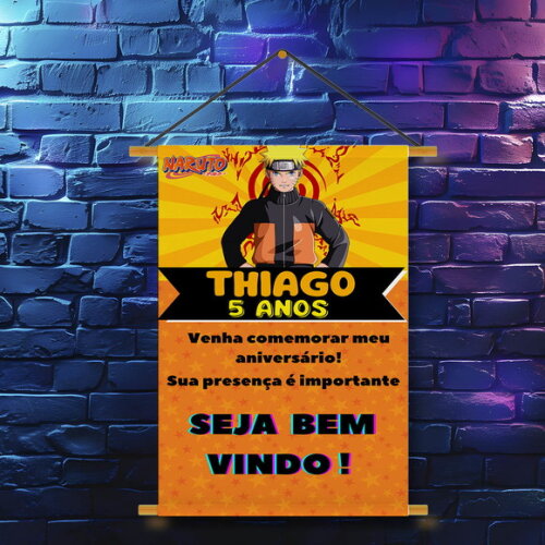 Banner Festa Infantil Naruto