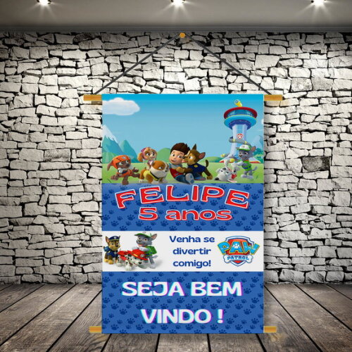 Banner Festa Infantil Patrulha Canina