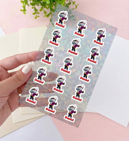 Cartela de Adesivos Brawls Stars Corvo Kit 30 Unid