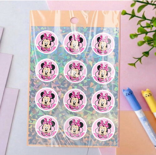 Cartela de Adesivos Minnie Kit 30 Unidades