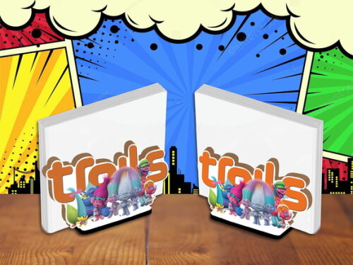 Centro de Mesa Porta Guardanapo Trolls