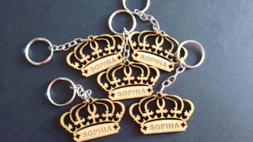 Chaveiro Coroa mdf