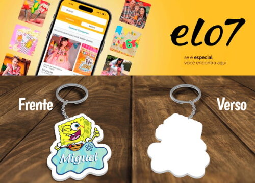 Chaveiro e Lembrancinha Bob Esponja