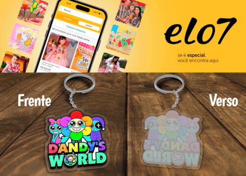 Chaveiro e Lembrancinha Dandy's World