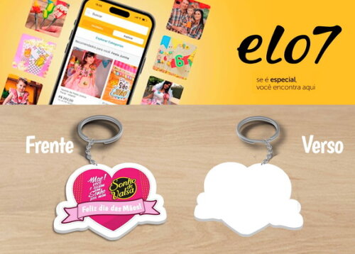 Chaveiro e Lembrancinha Dias das Mães Kit 10 Unidades