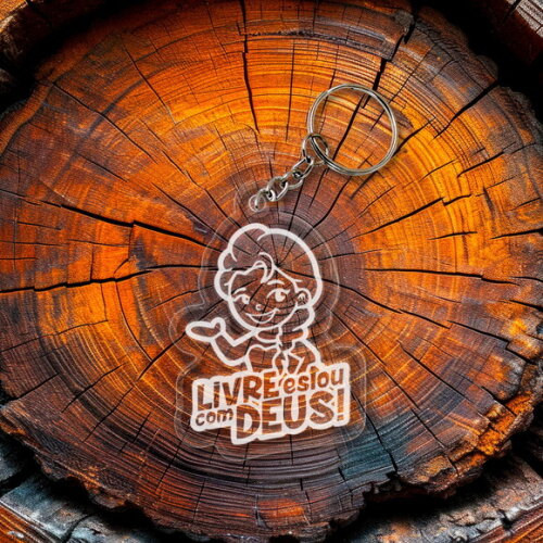 Chaveiro e Lembrancinha Livre Estou com Jesus
