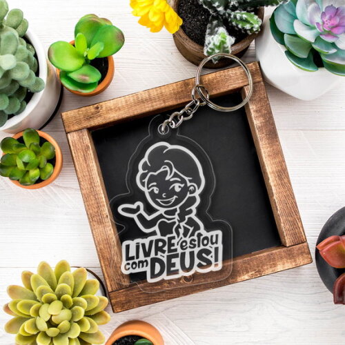 Chaveiro e Lembrancinha Livre Estou com Jesus