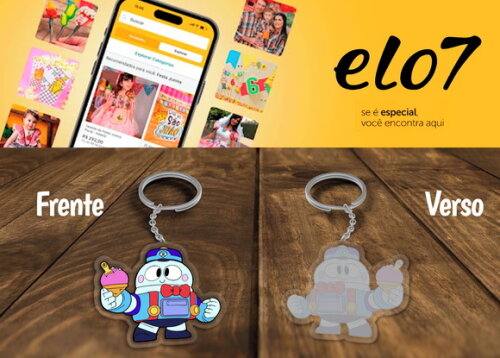 Chaveiro e Lembrancinha Lou Brawl Stars