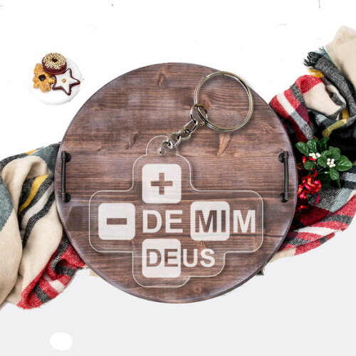 Chaveiro e Lembrancinha Mais de Deus Menos de Mim