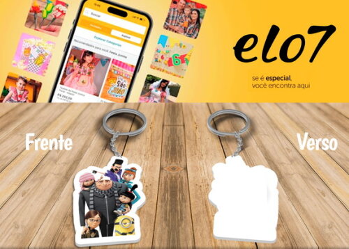 Chaveiro e Lembrancinha Meu Malvado Favorito Kit 10 Unidades