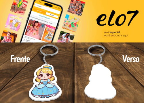 Chaveiro e Lembrancinha Princesa